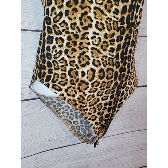 Women's Animal Print Bodysuit XS - Picture 4 of 5